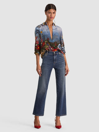 Alice + Olivia Willa Silk Blouse