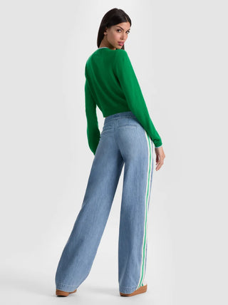 Alice + Olivia Xander Stripe Jeans