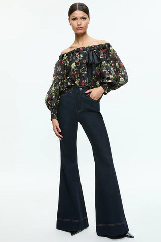 Alice & Olivia Alta Off Shoulder Top - Premium clothing at Lonnys NY - Just $395! Shop Womens clothing now 