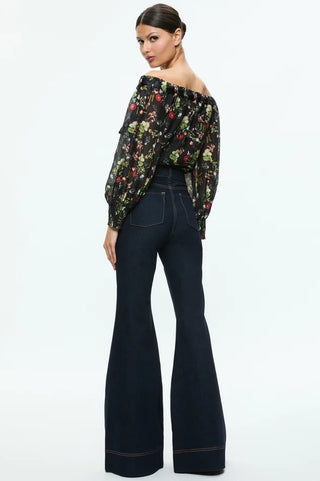 Alice & Olivia Alta Off Shoulder Top - Premium clothing at Lonnys NY - Just $395! Shop Womens clothing now 