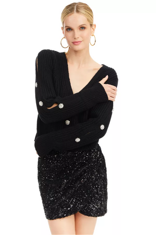 Allison NY Jeweled Cardigan - Premium clothing at Lonnys NY - Just $185! Shop Womens clothing now 