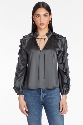 Amanda Uprichard Claudine Silk Top - Premium Shirts & Tops from Amanda Uprichard - Just $299! Shop now 