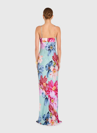 amanda uprichard maxi dress Amanda Uprichard Ira Maxi Dress in Blue