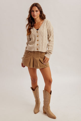 American Poet Cable Cardigan