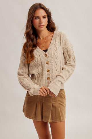 American Poet Cable Cardigan