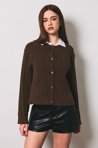 American Poet Boxy Sweater Cardigan