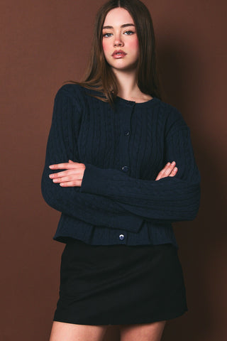 American Poet Boxy Sweater Cardigan