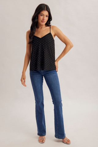 American Poet Studded Cami Top