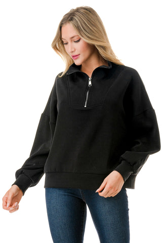 Ariella Half Zip Sweater - Premium clothing at Lonnys NY - Just $74! Shop Womens clothing now 