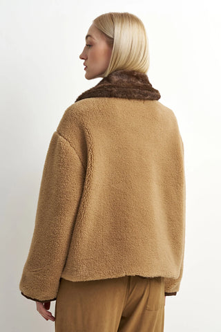 Astrid Cassidy Plush Bomber Jacket