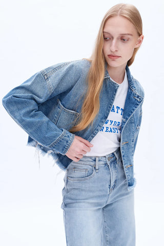 Bayeas Denim Jacket - Premium clothing at Lonnys NY - Just $99! Shop Womens clothing now 