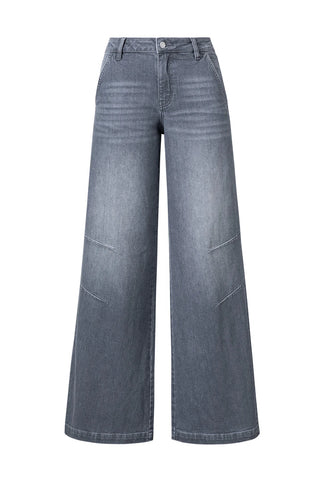 Bayeas Mid Rise Wide Leg Jeans - Premium clothing at Lonnys NY - Just $130! Shop Womens clothing now 