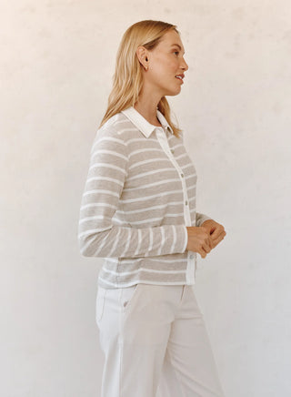 Bella Dahl Contrast Placket Button Down Shirt