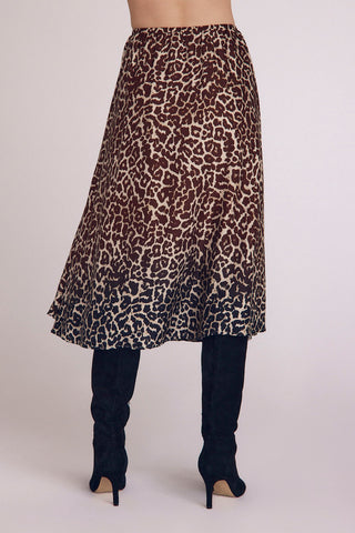 Bella Dahl Gathered Leopard Skirt