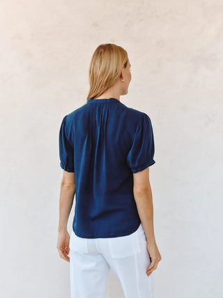 Bella Dahl Short Sleeve Pintuck Shirt