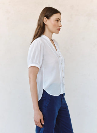 Bella Dahl Short Sleeve Pintuck Shirt