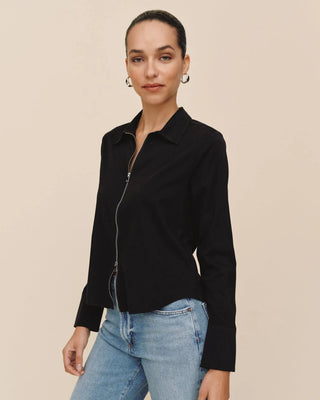 Bella Dahl Long Sleeve Zip Front Shirt