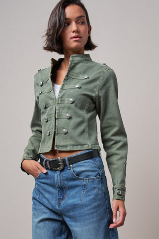 Better Days Military Double Button Stretch Jacket