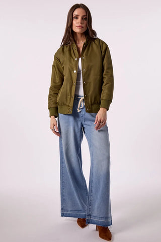 Blue Revival Bailey Bomber With Removable Hoodie Insert
