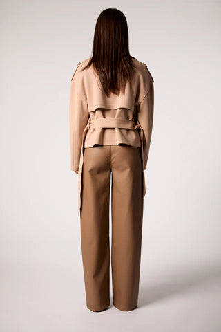 Blue Revival Charli Cropped Scuba Trench Coat