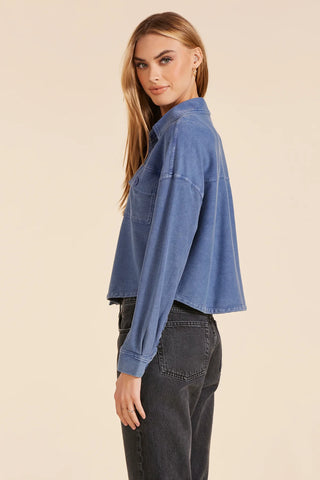 Bobi Button Front Short Shacket - Premium clothing at Lonnys NY - Just $130! Shop Womens clothing now 