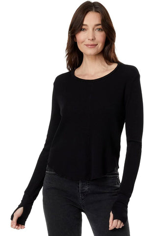 Bobi Cropped Boxy Long Sleeve Tee - Premium clothing at Lonnys NY - Just $80! Shop Womens clothing now 