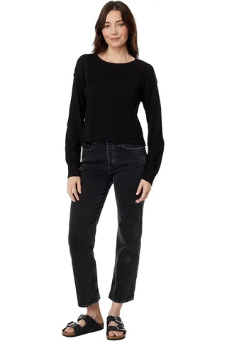 Bobi Cropped Boxy Long Sleeve Tee - Premium clothing at Lonnys NY - Just $80! Shop Womens clothing now 