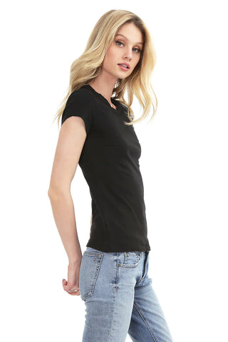 Bobi Slim Fit Crew Neck Tee - Premium clothing at Lonnys NY - Just $45! Shop Womens clothing now 