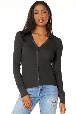 Bobi Snap Front Fitted Long Sleeve Shirt - Premium clothing at Lonnys NY - Just $90! Shop Womens clothing now 