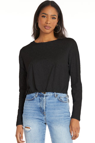 Bobi Tucked Hem Scoopneck Top - Premium clothing at Lonnys NY - Just $55! Shop Womens clothing now 