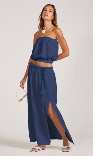 Bobi Belted Maxi Skirt