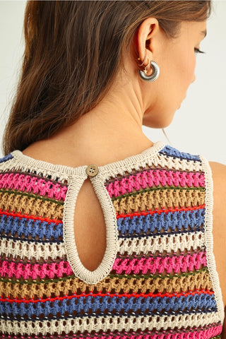 Born in March Striped Knit Dress