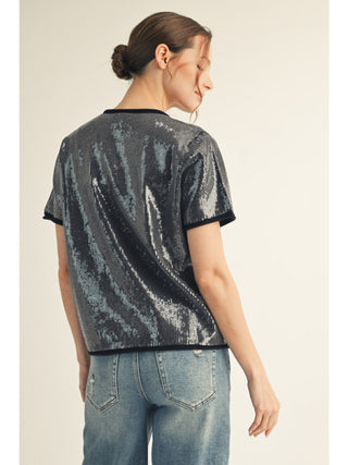 Born in March Sequin Sweater