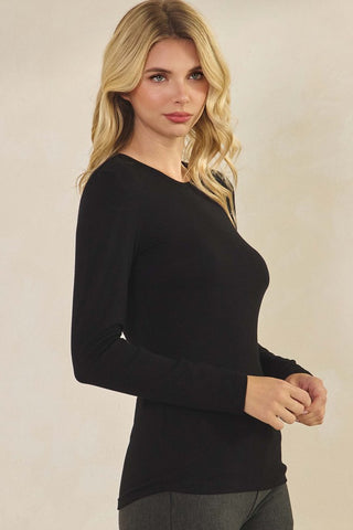 Born in March Luxe Ribbed Long Sleeve Shirt