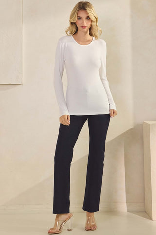 Born in March Luxe Ribbed Long Sleeve Shirt