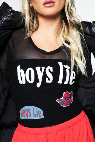 Boys Lie Leave Them On Read Tube Top - Premium clothing at Lonnys NY - Just $65! Shop Womens clothing now 