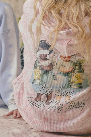 Boys Lie Let Love Guide My Way Racer Hoodie