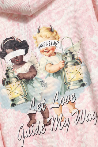 Boys Lie Let Love Guide My Way Racer Hoodie