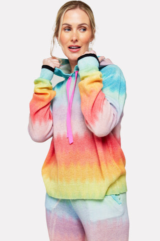 Brodie Cashmere Ombre Wave Hoodie - Premium clothing at Lonnys NY - Just $412! Shop Womens clothing now 