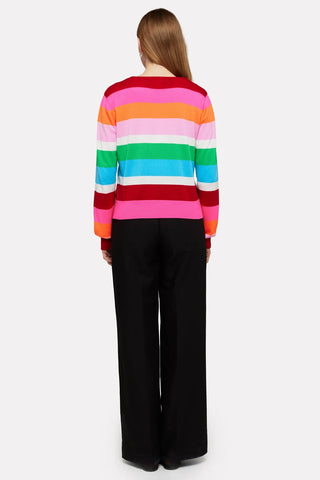 Wispr Multi Stripe Crewneck Sweater - Premium clothing at Lonnys NY - Just $136! Shop Womens clothing now 