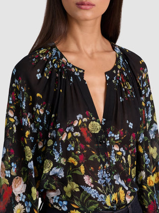 Alice + Olivia Thalia Button Down Blouse