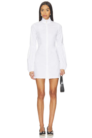 Caroline Constas Jacqueline High Neck Ruffle Mini Shirt Dress *FINAL SALE*