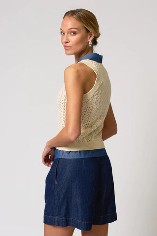 CPW Hazel Pointelle Halter Top
