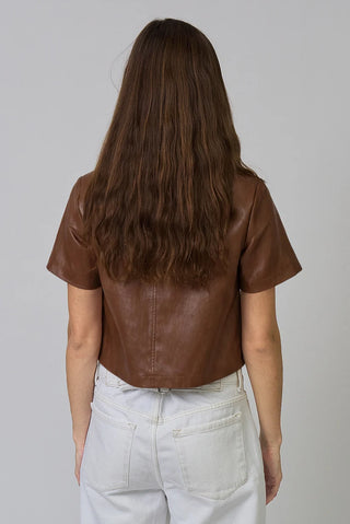CPW Quinn Short Sleeve Vegan Cropped Jacket