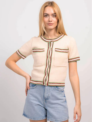 CPW July Short Sleeve Cardigan - Premium cardigan at Lonnys NY - Just $152! Shop Womens clothing now 