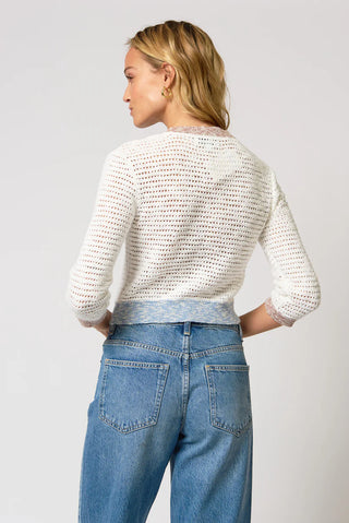 CPW Ora Melange Crochet Cardigan