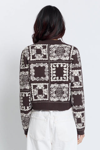 CPW Wren Bandana Printed Crew Cardigan