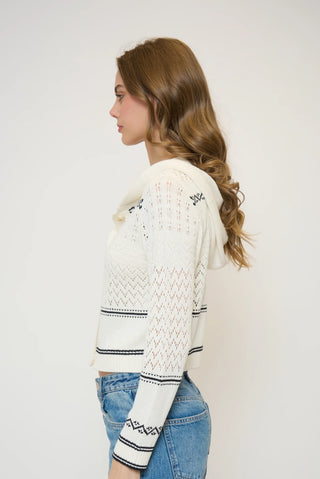 CPW North Nautical Hooded Cardigan