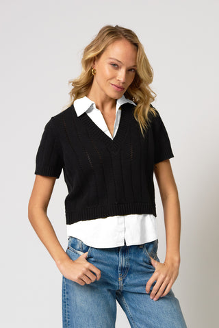 CPW Paulie Short Sleeve Twofer Top