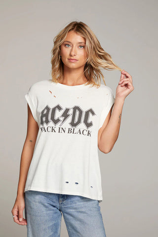 Chaser ACDC Back in Black Band Tee - Premium Tee Shirt from Chaser - Just $64! Shop now 
